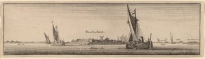 Uitzicht op Shenckenschantz door Wenceslaus Hollar
