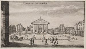 Uitzichten van Londen: Het Piazza in Covent Garden