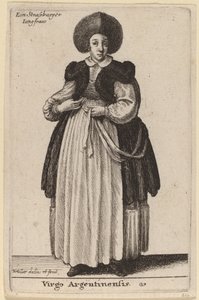 Virgo Argentinensis door Wenceslaus Hollar