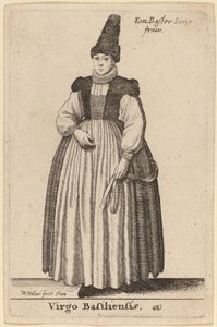 Virgo Basiliensis door Wenceslaus Hollar