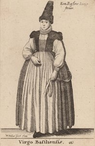 Virgo Basiliensis door Wenceslaus Hollar