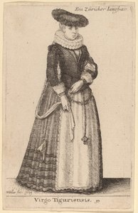 Virgo Tiguriensis door Wenceslaus Hollar