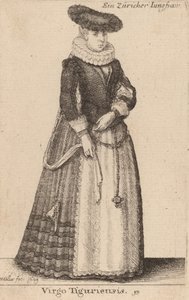 Virgo Tiguriensis, 1649 door Wenceslaus Hollar