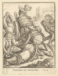 Wagenmenner, uit de Dans van de Dood door Wenceslaus Hollar
