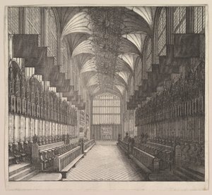 Windsor Castle, St. Georges Chapel, koor, 1663