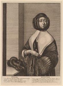 Winter door Wenceslaus Hollar