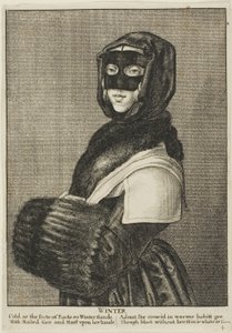 Winter door Wenceslaus Hollar