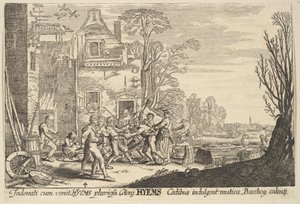 Winter door Wenceslaus Hollar