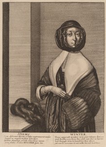 Winter door Wenceslaus Hollar