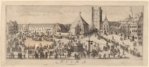 Winter: Het paradeplein