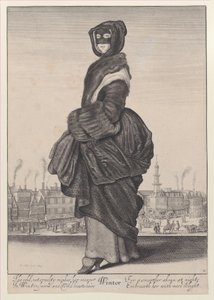Winter, uit De Seizoenen door Wenceslaus Hollar