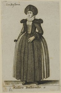 Vrouw van Basel door Wenceslaus Hollar
