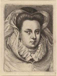 Vrouw met Witte Sluier en Zwarte Hoed (Mary Stuart?)