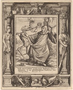 Abt door Wenceslaus Hollar after Hans Holbein the Younger after Abraham van Diepenbeeck