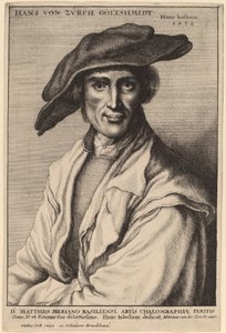 Hans von Zurch, Goudsmid door Wenceslaus Hollar after Hans Holbein the Younger