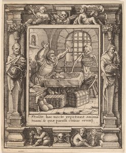 Vrek door Wenceslaus Hollar after Hans Holbein the Younger after Abraham van Diepenbeeck