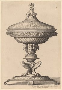 Versierde Beker door Wenceslaus Hollar after Hans Holbein the Younger