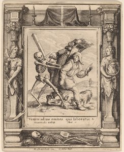 Marskramer door Wenceslaus Hollar after Hans Holbein the Younger after Abraham van Diepenbeeck