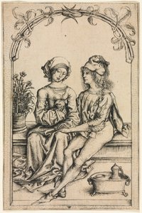 De Geliefden na de Housebook Meester, ca. 1490