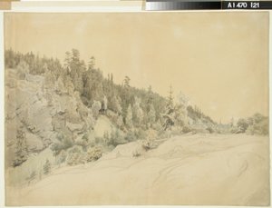 Landschap door Werner Holmberg