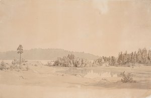 Baai van Näsijärvi door Werner Holmberg