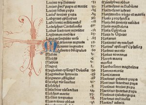 Fol 6 verso, (detail), Fasciculus Temporum