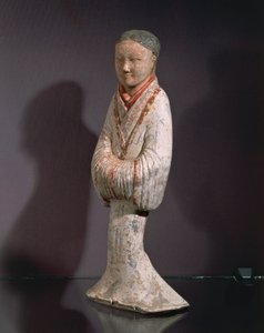 Dame in staande positie door Western Han Dynasty Chinese School