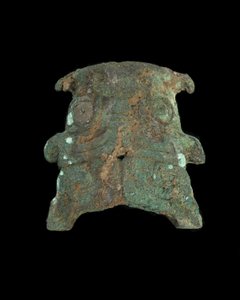 Ornament: grotesk dierenmasker door Western Zhou Dynasty Chinese School