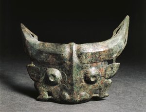 Rituele masker dat Taotie uitbeeldt, China, Westelijke Zhou-dynastie