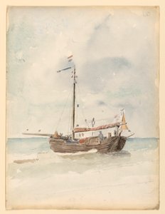 Een Nederlandse schuit, 20 augustus 1887 door Whitney Warren Jr.