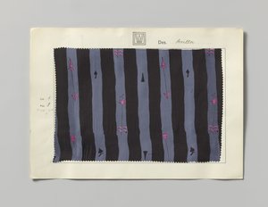 Staal met bedrukte zijde, dessin Sevilla door Wiener Werkstätte