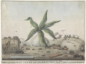 Spotprent op de Franse Douanen, 1813-1814 door Wijnand Esser