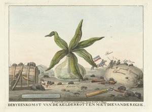 Spotprent op de Franse Douanen, 1813-1814 door Wijnand Esser