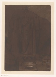 Beeld van de boeddha Avukana bij Kekirawa op Sri Lanka door Wijnand Otto Jan Nieuwenkamp (signed by artist)