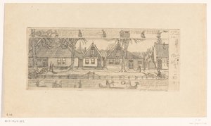 Het boerenbuurtje, Edam door Wijnand Otto Jan Nieuwenkamp (signed by artist)