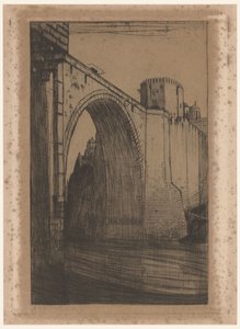Puente de Alcántara over de Taag in Toledo Toledo, de oude brug door Wijnand Otto Jan Nieuwenkamp (signed by artist)