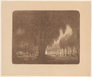 Weltevreden door Wijnand Otto Jan Nieuwenkamp (signed by artist)