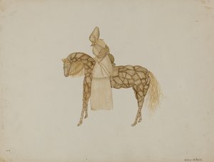 Maïsschilpop op paard, 1935-1942
