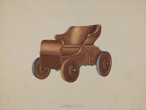 Speelgoedauto, ca. 1938 door Wilbur M Rice