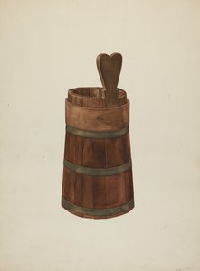 Houten beker, ca. 1941 door Wilbur M Rice