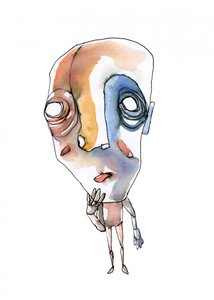 Doordachte abstracte figuur door Wildemar Doomgriever