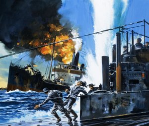 Mensen en Machines: Q-Ships door Wilf (20th century) Hardy