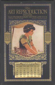 De Kunst Reproductie Bedrijf Kalender, 1925 door Wilfred Fryer