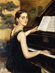 De Pianist door Wilfred Gabriel de Glehn