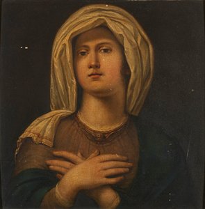 Portret van een Sibylle door Wilhelm (attr.to) Schadow