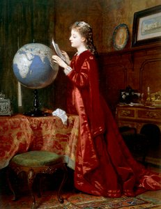 Verre oorden, door Wilhelm Amberg, olieverf op doek, Duitsland door Wilhelm Amberg