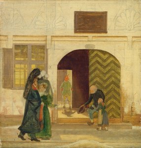 Buiten het Armenhuis van Odense