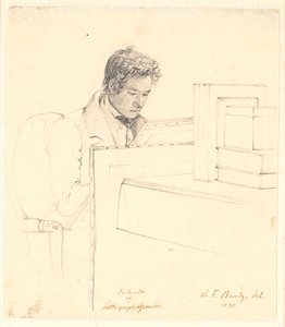 Portret van de Lithograaf Peter Gemzøe