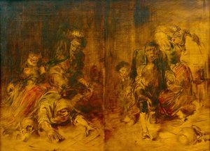 Landelijke vechtscènes door Wilhelm Busch