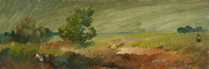 Nedersaksisch landschap door Wilhelm Busch